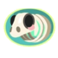 Sea Skeleton Panda Sticker - Uncommon from Halloween 2024 Sticker Pack